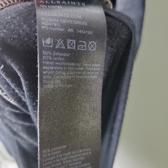 All Saints Rivera Devo Dress Size L - Picture 9 of 9